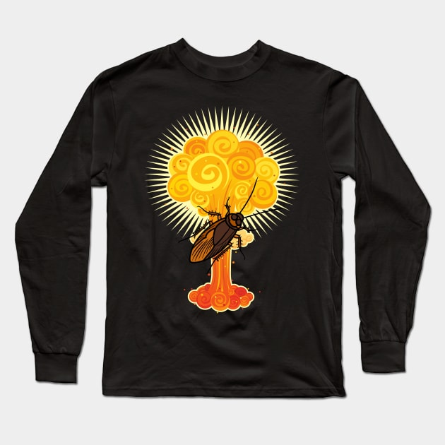 Nuke roach Long Sleeve T-Shirt by Psychodelic Goat